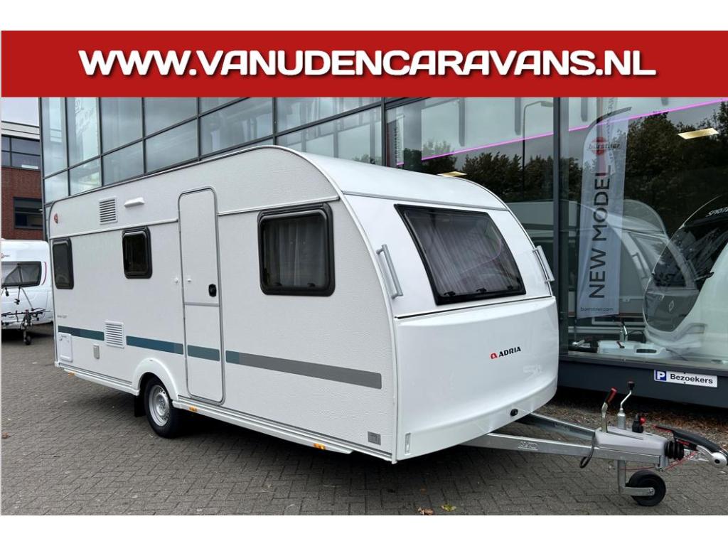 Adria Aviva 522 PT | 3 STAPELBEDDEN!, Caravans en Kamperen, Overige typen, Schokbreker, Bedrijf, Treinzit