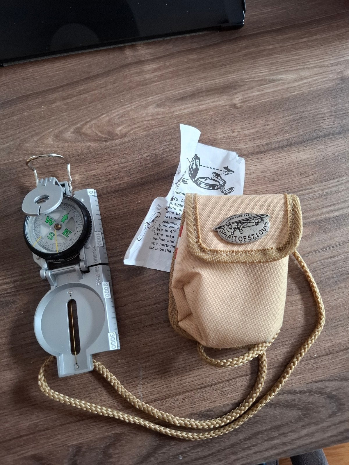 Spirit of St. Louis kompas met hoesje, Ophalen of Verzenden, Zo goed als nieuw