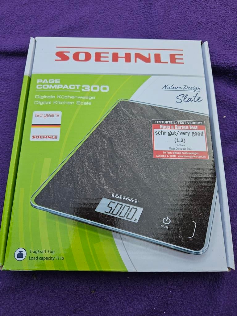 Soehnle Page Compact 300 Digitale Keukenweegschaal, Witgoed en Apparatuur, Weegschalen, Nieuw, Digitaal, Keukenweegschaal, Fijner dan 1 gram