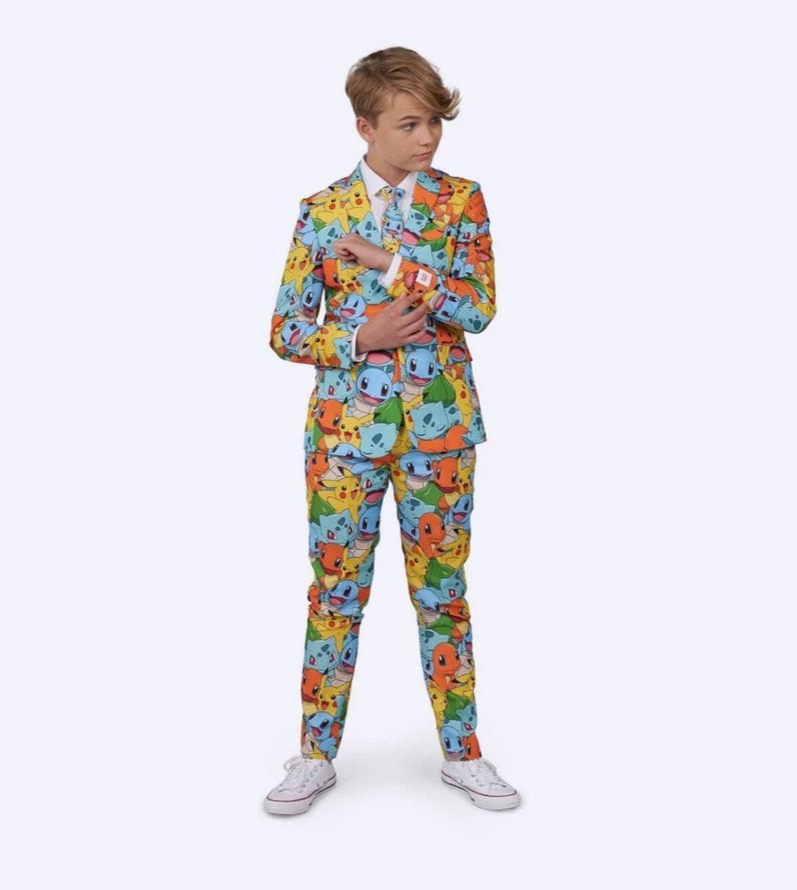 Pokémon Kostuum Maat 134-140 - Opposuits, Ophalen of Verzenden, Zo goed als nieuw, Jongen of Meisje
