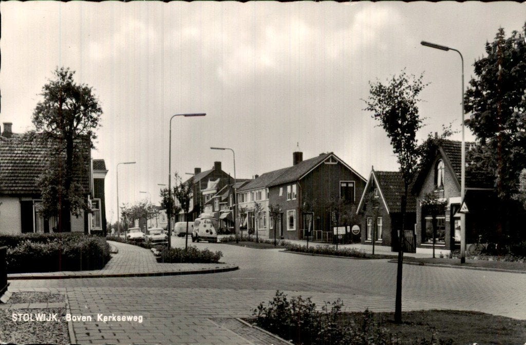 Stolwijk - Boven Kerkseweg - Straatzicht, Ophalen of Verzenden, 1960 tot 1980, Gelopen, Zuid-Holland