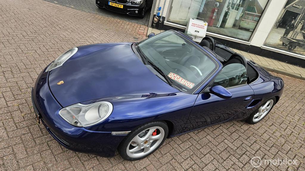 Porsche Boxster S 3.2 986 Irisblauw 18" Turbo velgen airco, Auto's, Porsche, Bedrijf, Te koop, Boxster, ABS, Airbags, Airconditioning