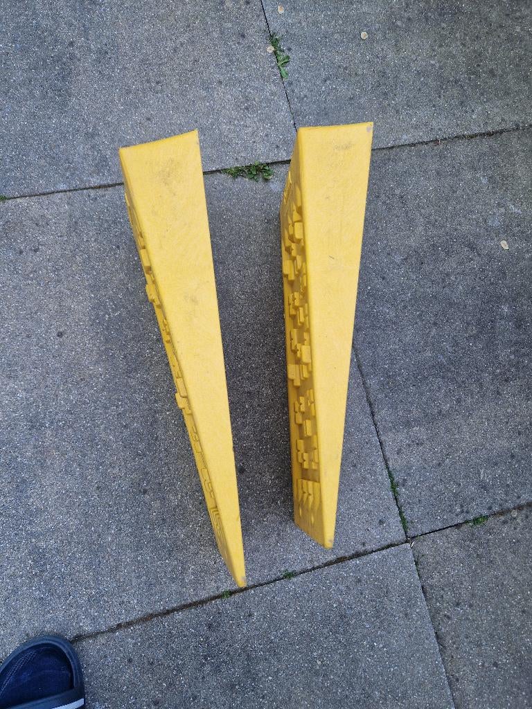 Oprijblokken, Ophalen, Gebruikt