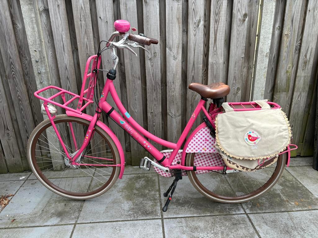 Mooie roze cortina lief fiets 28 inch, Ophalen, Gebruikt, Trommelrem, Versnellingen