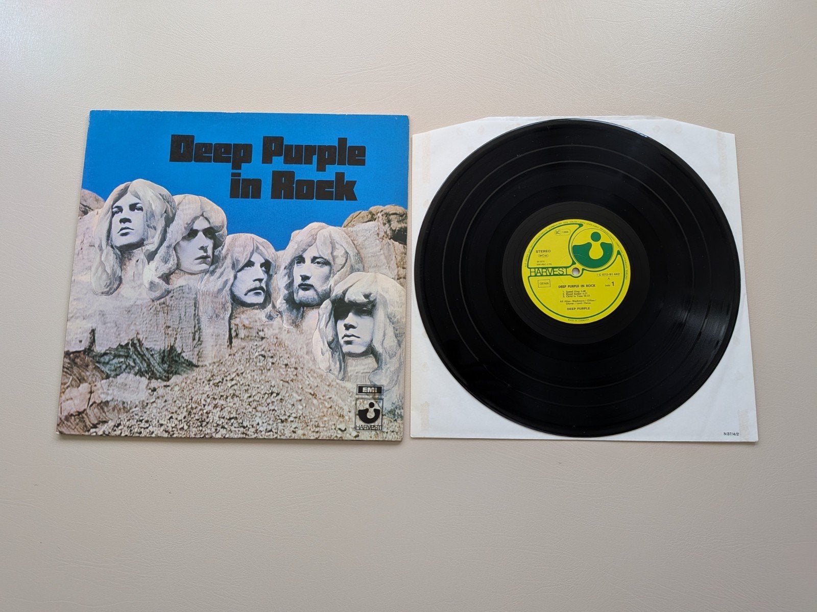 Deep Purple - In Rock LP (Harvest, 1970), LP, Gebruikt, Verzenden, Hard Rock
