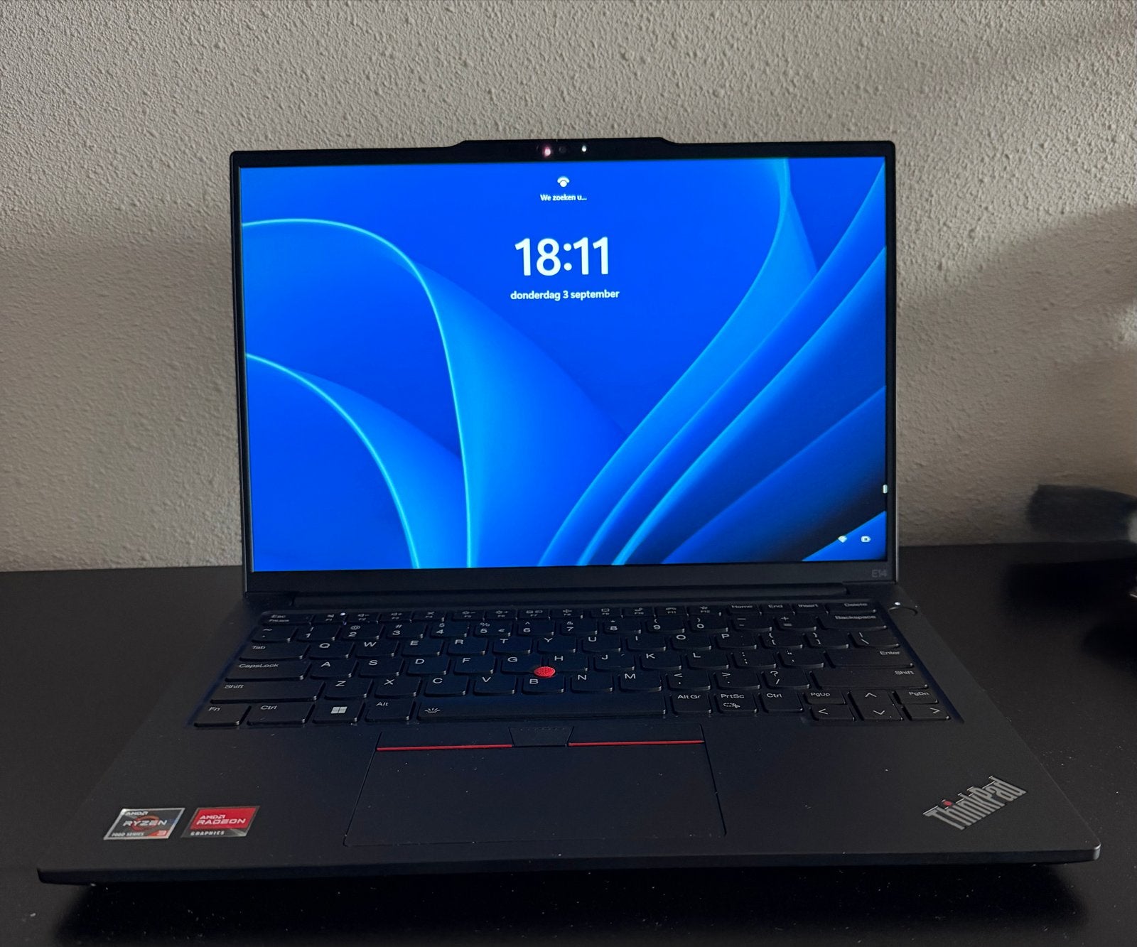 Lenovo ThinkPad E14 Gen 5 - Ryzen 3 - 8GB - ZGAN, Met videokaart, Qwerty, 8 GB, 14 inch