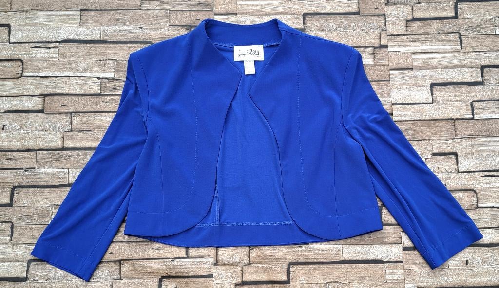 JOSEPH RIBKOFF - prachtige koningsblauwe stretch bolero, 38, Maat 38/40 (M), Joseph Ribkoff, Zo goed als nieuw, X