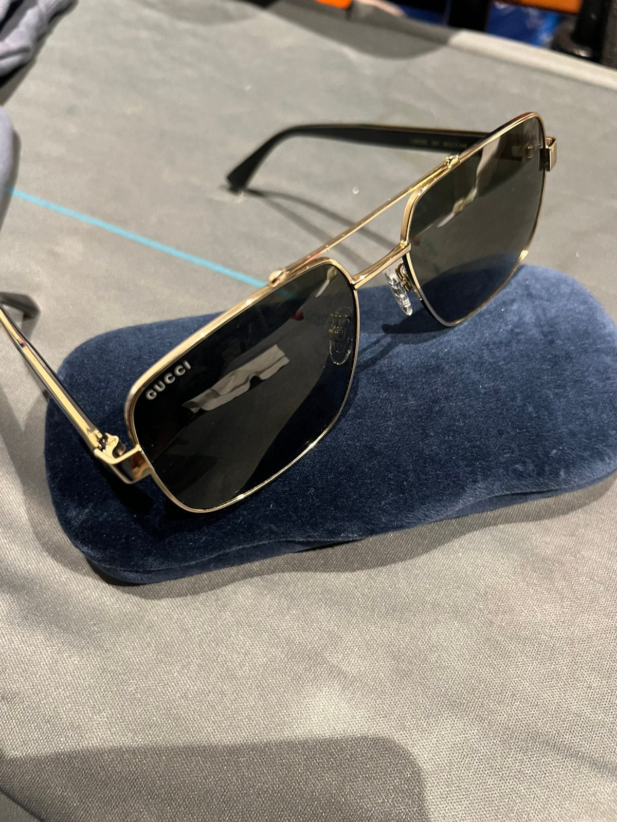 GUCCI zonnebril origineel heren, Overige merken, Zonnebril, Zwart, G