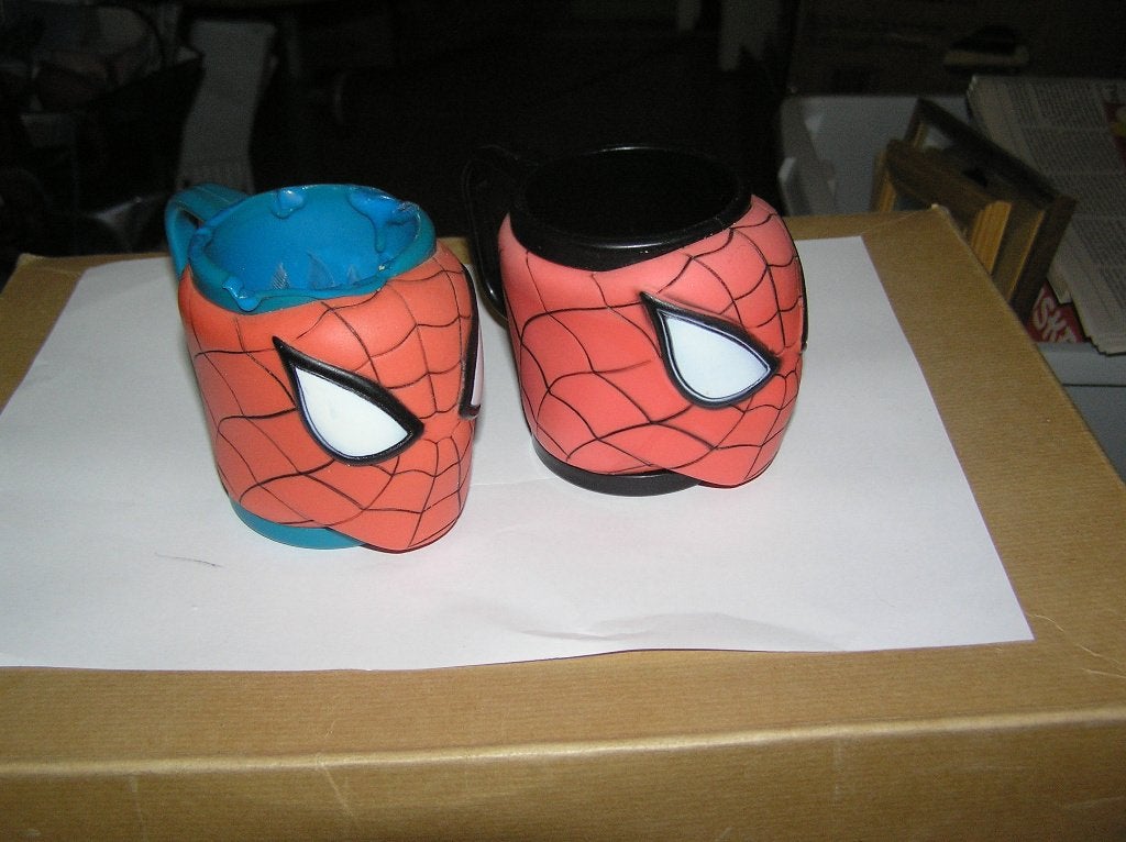 2 Spider-Man bekers, Ophalen of Verzenden, Superheld, Gebruikt, Gebruiksvoorwerp