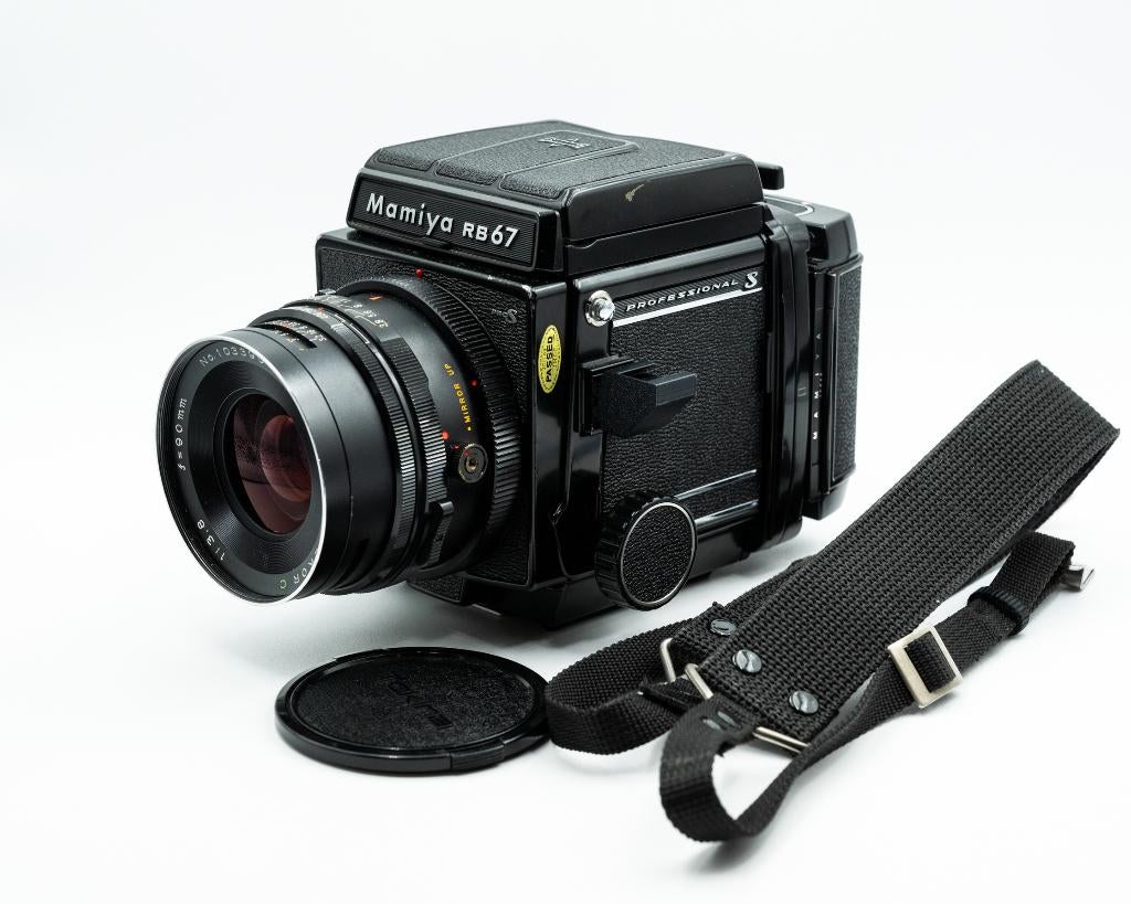 Mamiya RB67 Pro S + Sekor-C 90mm f3.8 + Extras (+ 35mm Kit), Audio, Tv en Foto, Fotocamera's Analoog, Ophalen of Verzenden, Gebruikt