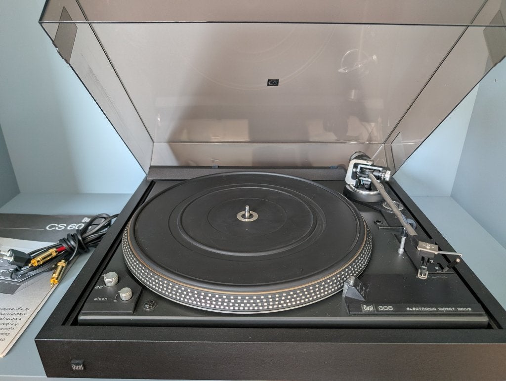 Dual CS 606 Direct Drive | in topstaat! Afgesteld + Ortofon, Ophalen, Automatisch, Zo goed als nieuw, Platenspeler