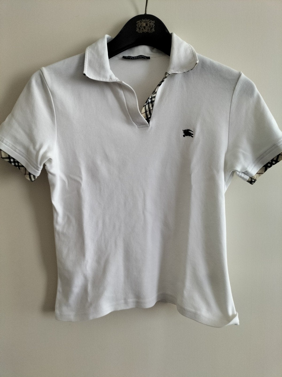 Burberry poloshirt, Ophalen, Wit, Zo goed als nieuw, Burberry