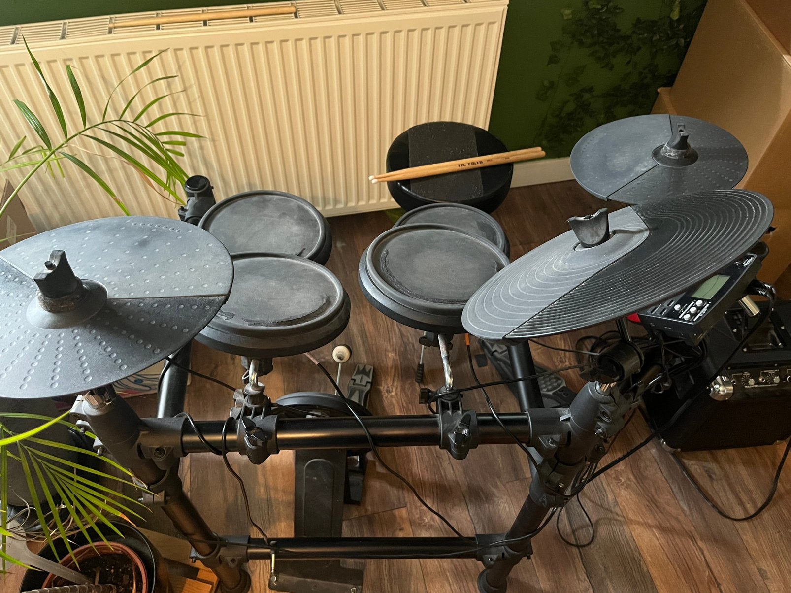 Mooi gebruikt drumstel (met versterker), Ophalen, Gebruikt, Overige merken, Elektronisch