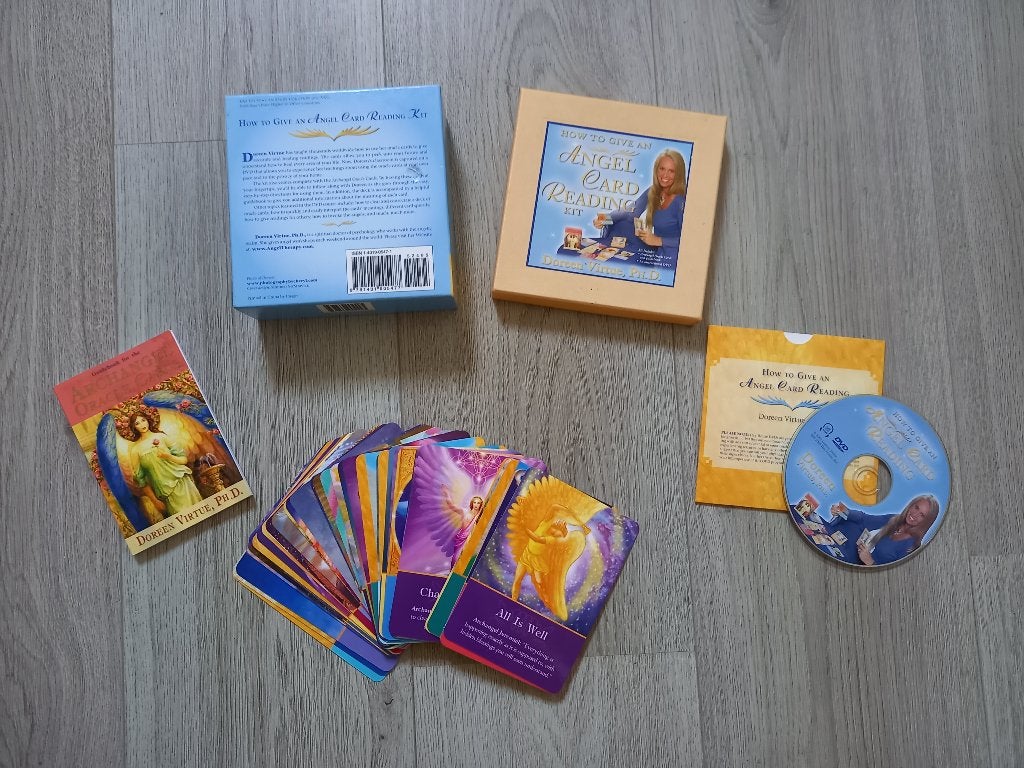 Engelenkaarten Angel Card Reading Kit & DVD Doreen Virtue, Boeken, Tarot of Kaarten leggen, Overige typen, Ophalen of Verzenden