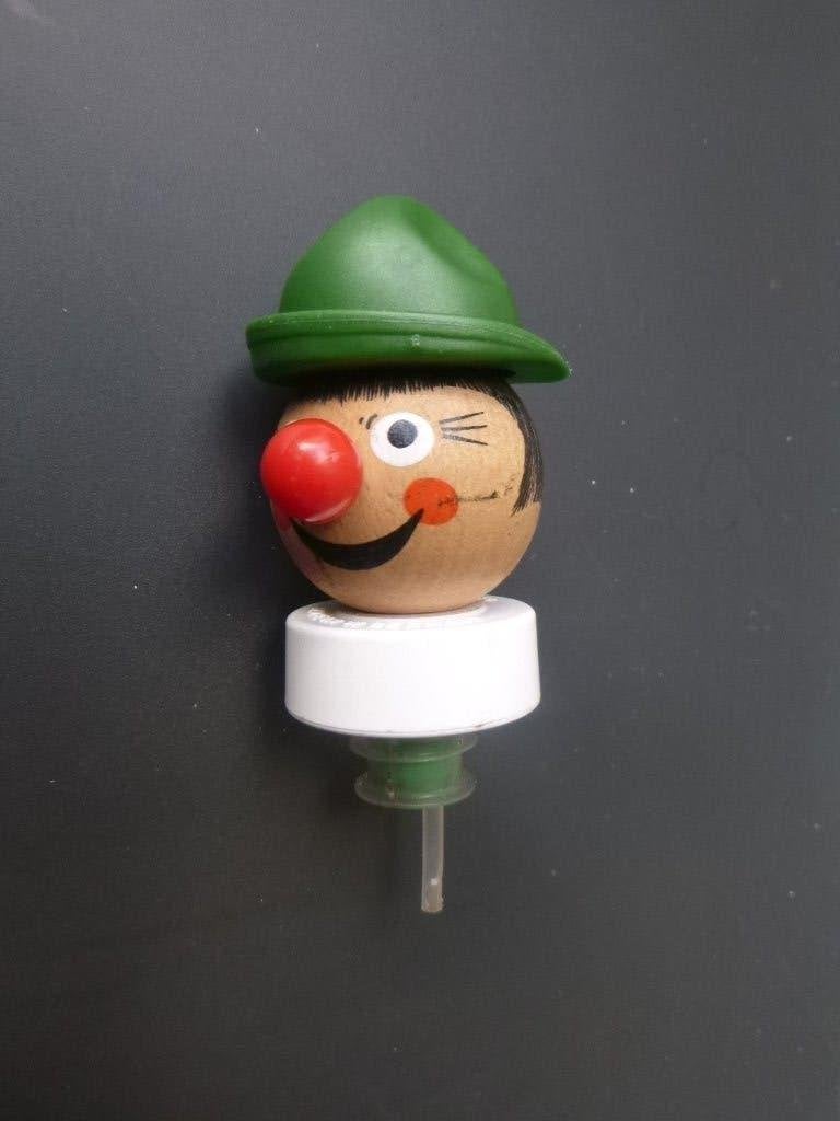retro flessenstop in de vorm van houten hoofd, Verzamelen, Ophalen of Verzenden, Overige typen