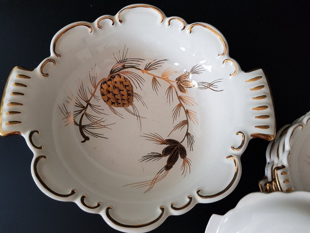 Set van Flora Gouda Donna Holland schaaltjes, onbeschadigd, Ophalen of Verzenden
