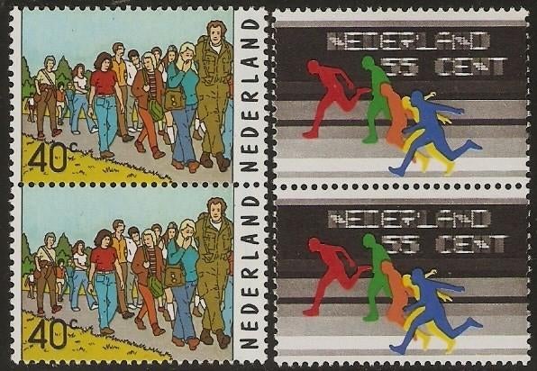 Nederland 1092-1093 paren v sport., Verzenden, Postfris