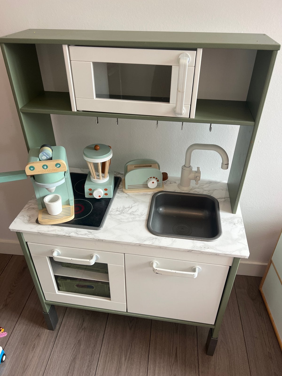 Ikea speelkeuken met houten speelgoed, Kinderen en Baby's, Speelgoed | Speelkeukens, Ophalen, Gebruikt