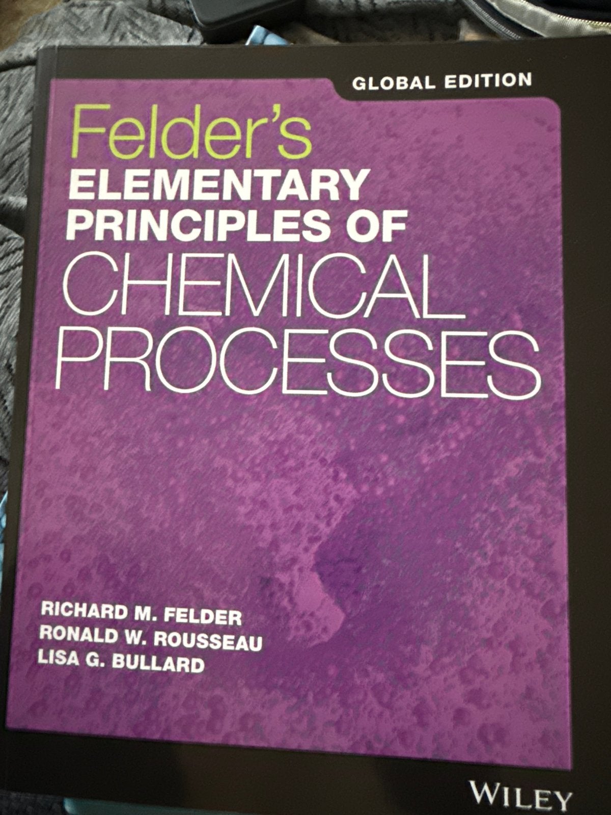 Felder's Elementary Principles of Chemical Processes, Ophalen of Verzenden, Beta, Zo goed als nieuw, WO