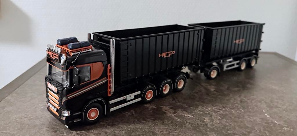 Tekno Henco Trans Scania Next Gen R650 8x2, Ophalen of Verzenden, Zo goed als nieuw, Bus of Vrachtwagen, Tekno