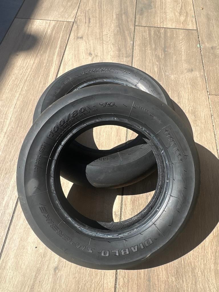 Set Pirelli Superbike Slicks, Motoren, Onderdelen | Overige, Gebruikt, Ophalen of Verzenden