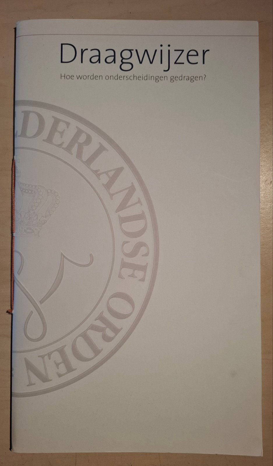 Boekje draagwijze van Nederlandse onderscheidingen, Verzamelen, Ophalen of Verzenden