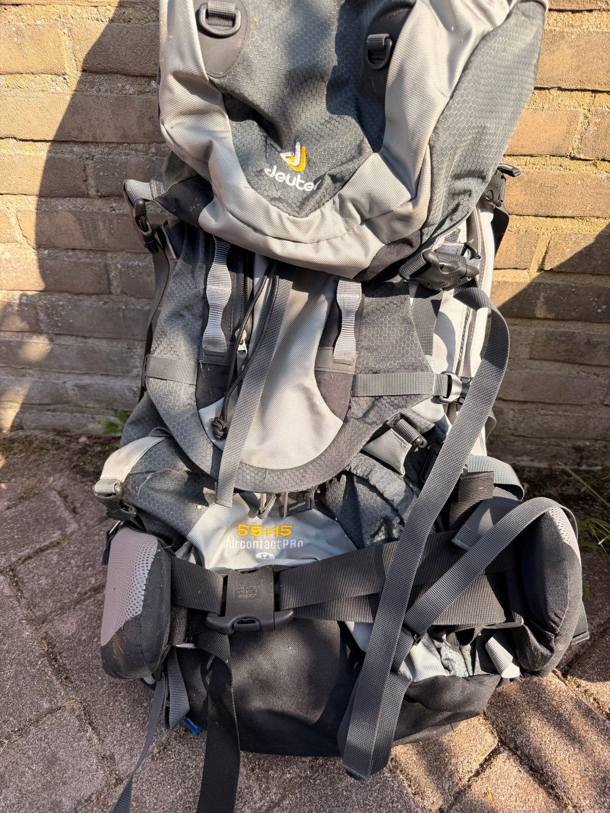 Deuter Aircontact Variflex 55+15 liter rugzak, Ophalen, Zo goed als nieuw, Rugzak