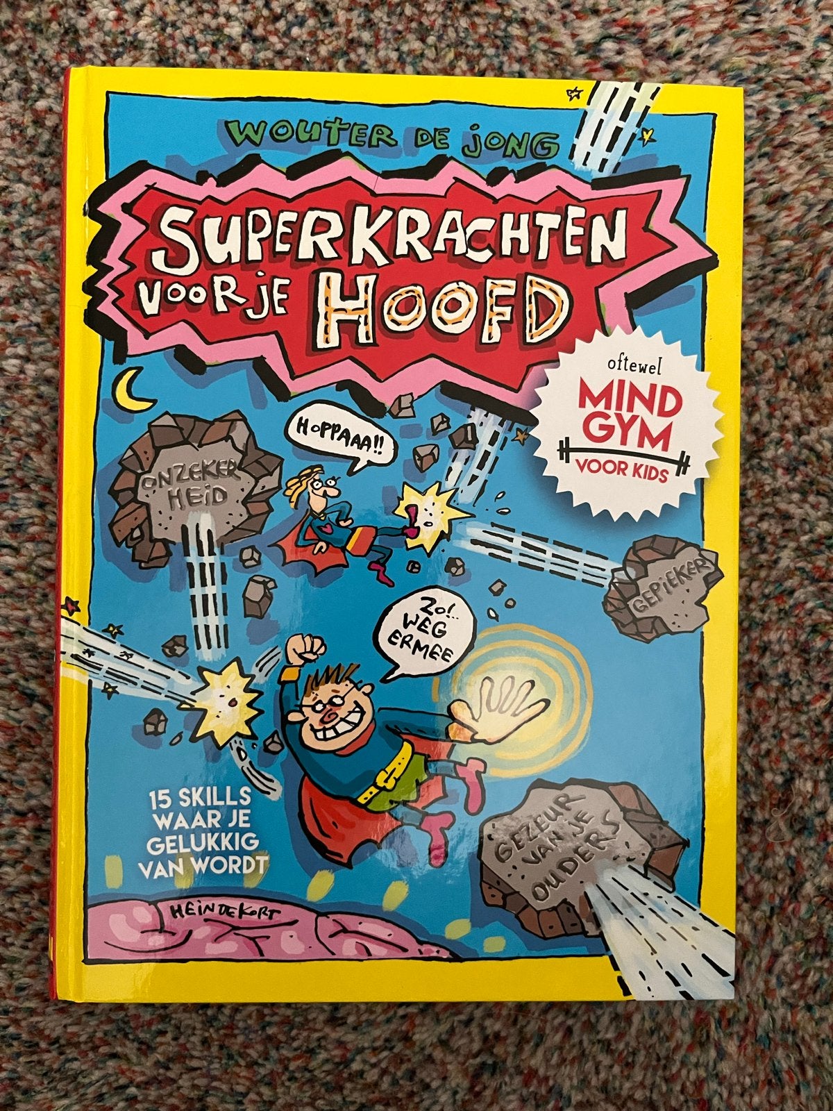 Superkrachten voor je hoofd - Wouter de Jong (Gesigneerd), Boeken, Kinderboeken | Jeugd | 10 tot 12 jaar, Ophalen of Verzenden