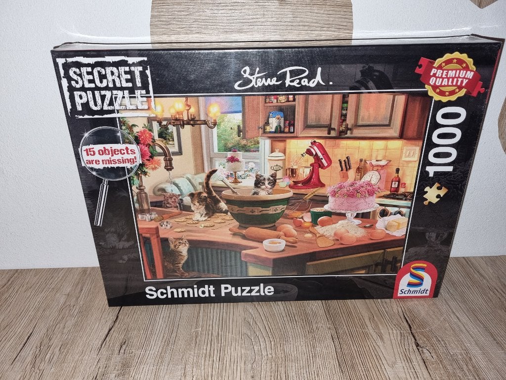 Mooie Poezen Puzzel Secret van Schmidt 1000 Stukjes Nieuw, Verzenden, 500 t/m 1500 stukjes, Nieuw, Legpuzzel