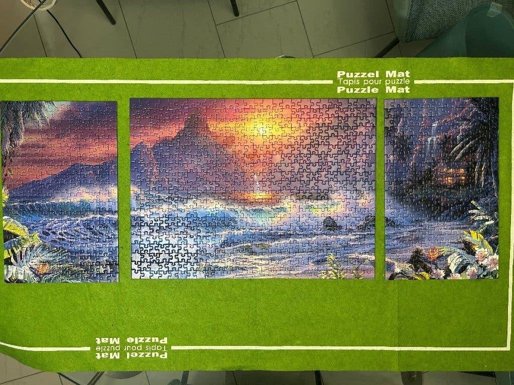 Ravensburger Triptychon puzzel 1000 stukjes strandpanorama, Ophalen of Verzenden, 500 t/m 1500 stukjes, Zo goed als nieuw, Legpuzzel