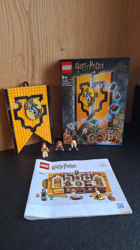 LEGO 76412 - Harry Potter - Hufflepuff huisbanner, Compleet, Lego, Harry Potter, Ophalen of Verzenden