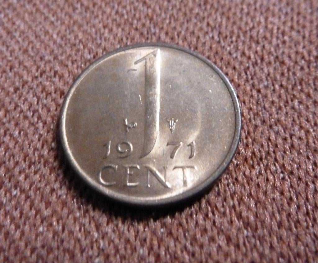 Prachtige Cent 1971 van Juliana; FDC en Ongecirculeerd!, Postzegels en Munten, Munten | Nederland, Ophalen of Verzenden, Koningin Juliana
