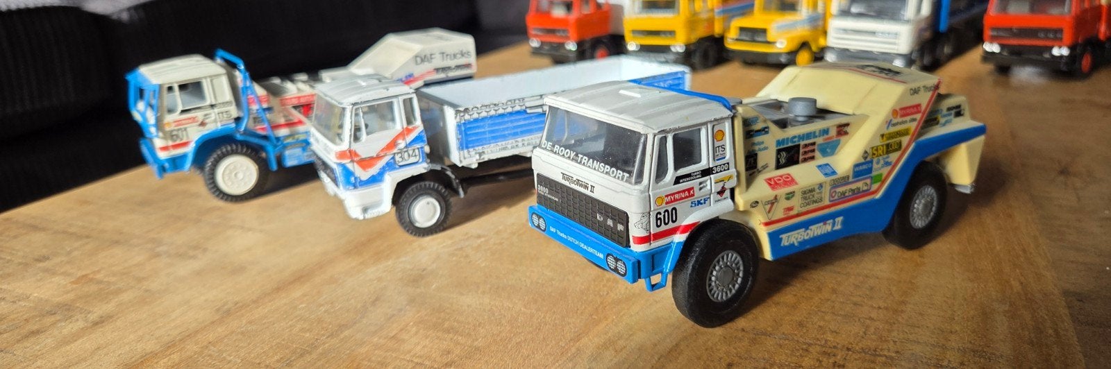 Verzameling DAF vrachtwagens modelauto's, Overige merken, Gebruikt, 1:32 tot 1:50, Ophalen of Verzenden