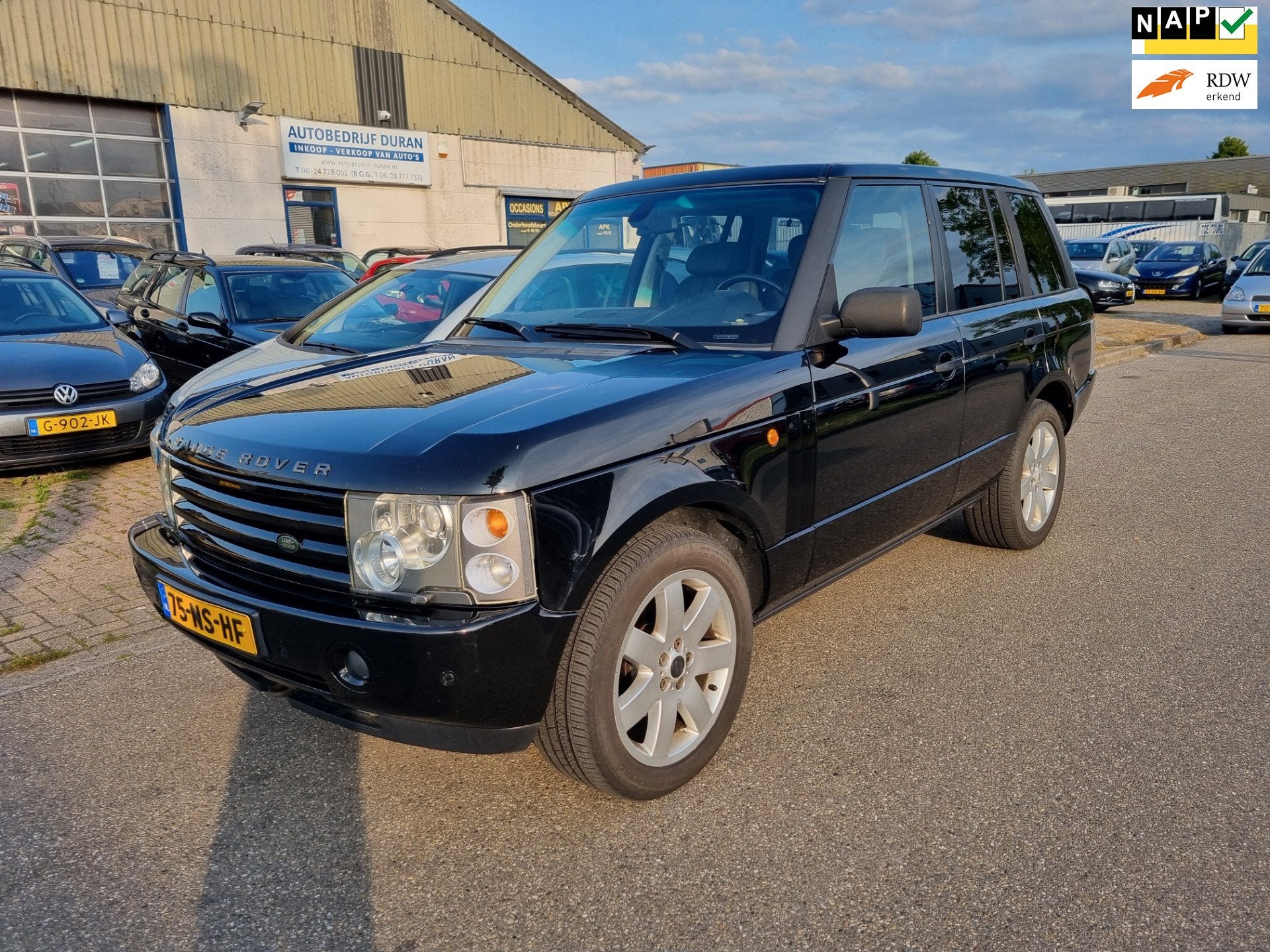 Land Rover Range Rover 4.4 V8 Vogue automaat NAV.+ Clima Bj:, Auto's, Automaat, 8 cilinders, Bi-Xenon koplampen, Zwart