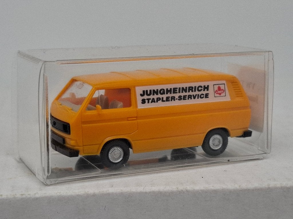 VW T3 Jungheinrich Stapler Service - Wiking 1/87, Hobby en Vrije tijd, Verzenden, Zo goed als nieuw, Auto, Wiking