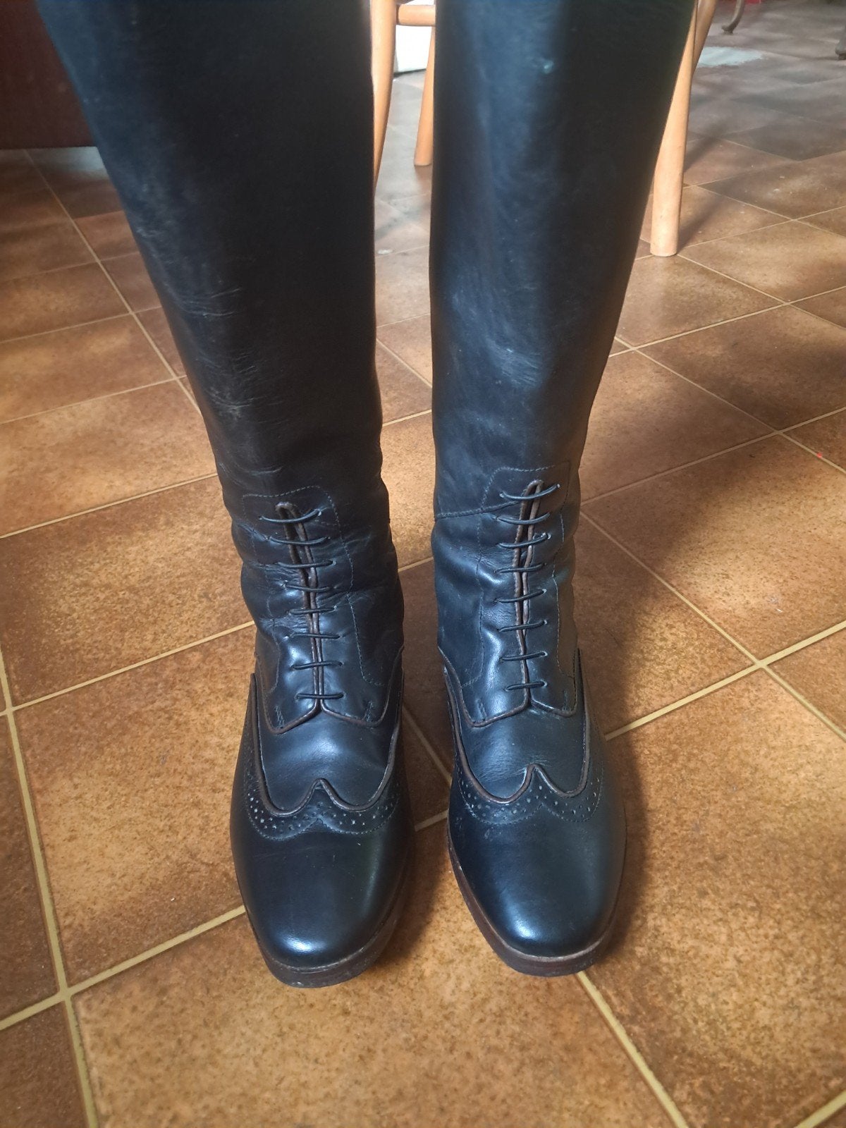 leren rijlaarzen mt 38, Dieren en Toebehoren, Ophalen, Zo goed als nieuw, Dressuur, Schoeisel