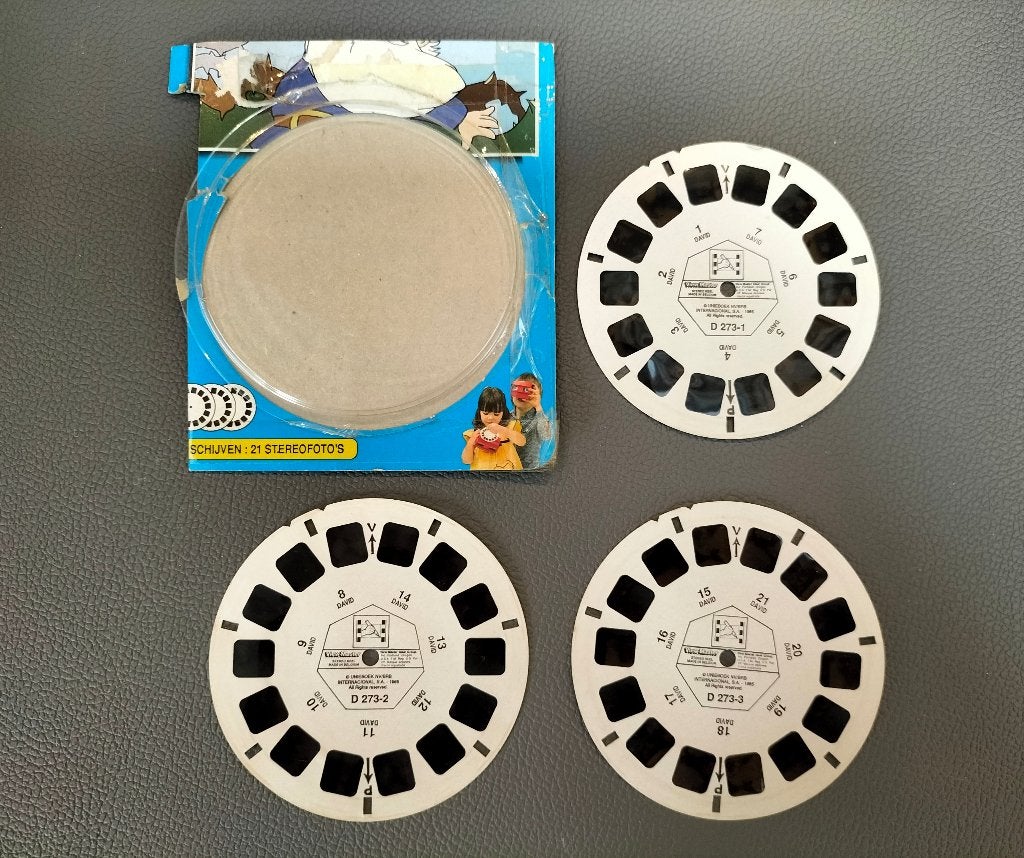 Viewmaster David de Kabouter - D 273 - tekenfilm, Ophalen of Verzenden, Gebruikt