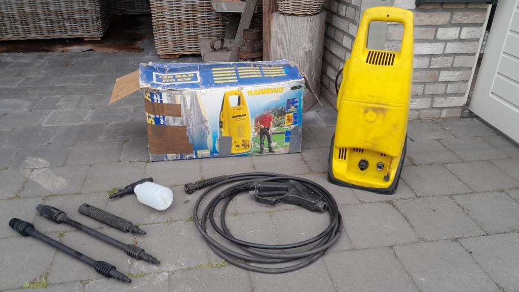 Karomat 570 H 120/170 ew bar hogedruk reiniger spuit, Ophalen, Gebruikt, Karomat karcher, Met regelbare waterdruk