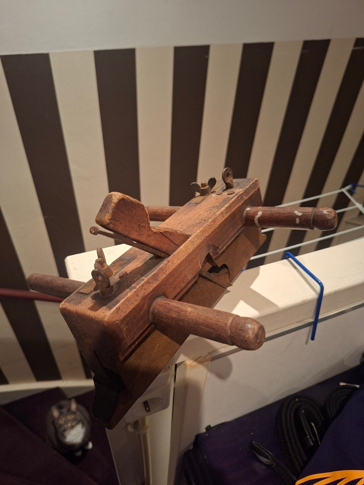 antiek oude hout schaaf incl handvatten, Ophalen