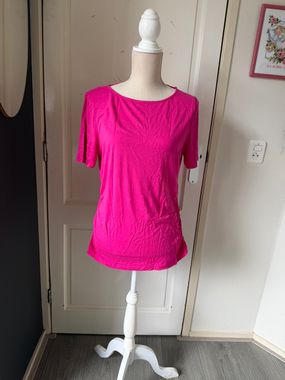 Fuchsia roze Bodyflirt T-shirt – Maat 44/46 (XL), Maat 42/44 (L), Ophalen of Verzenden, Zo goed als nieuw, Korte mouw