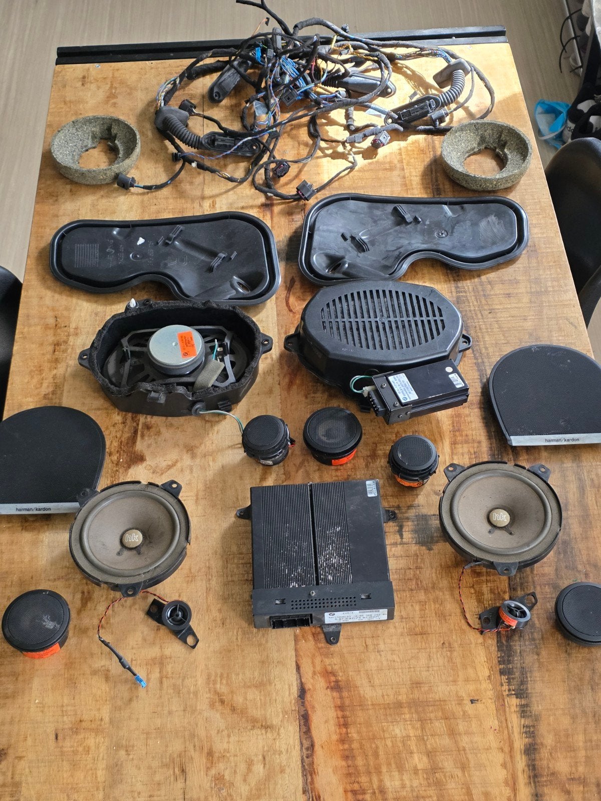 Harman Kardon luidsprekers en subwoofers voor BMW E46, Ophalen of Verzenden, Gebruikt, BMW