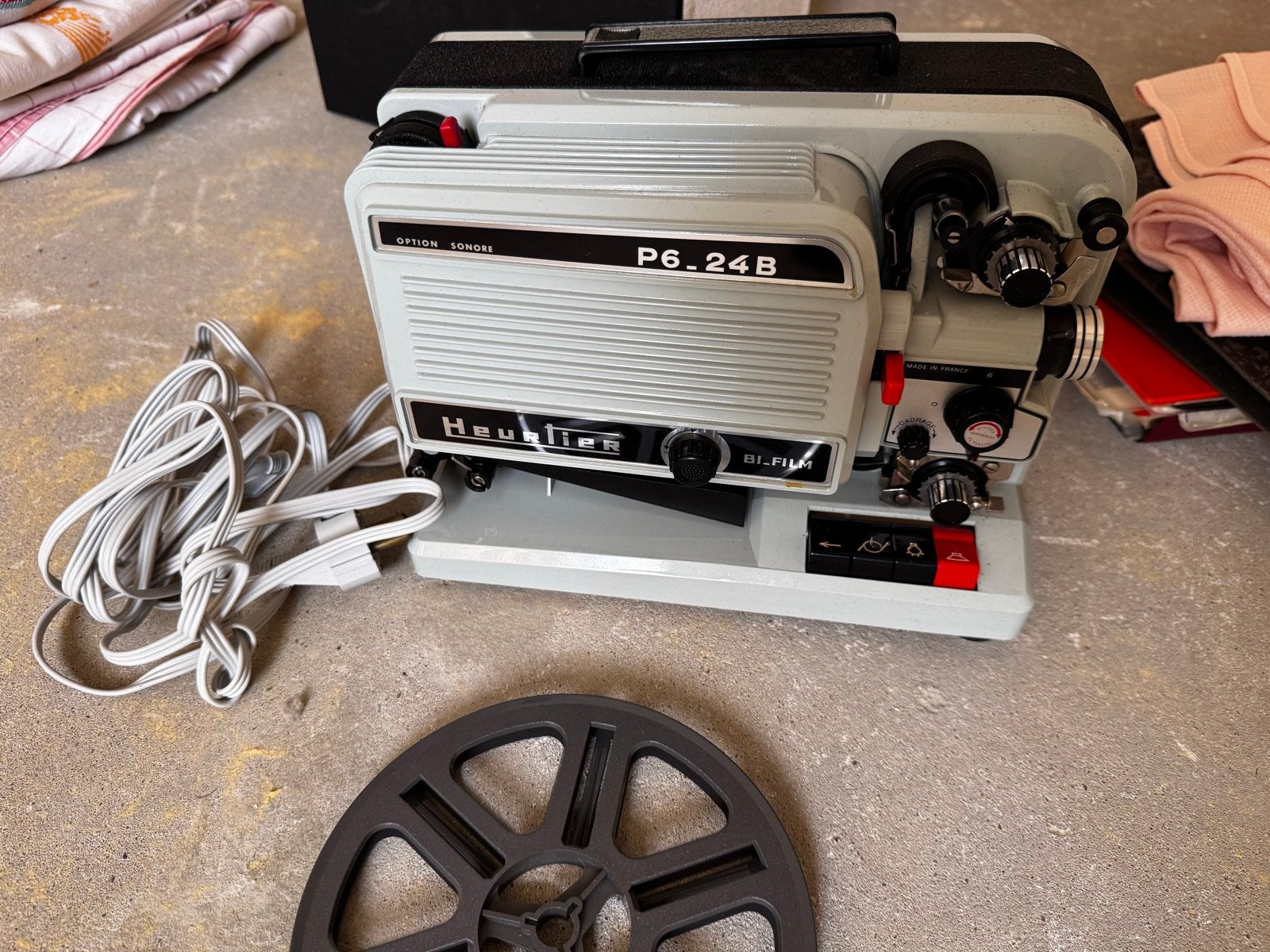 Heurtier P6-24B Bi-Film Projector - Vintage Filmprojector, Ophalen, Gebruikt