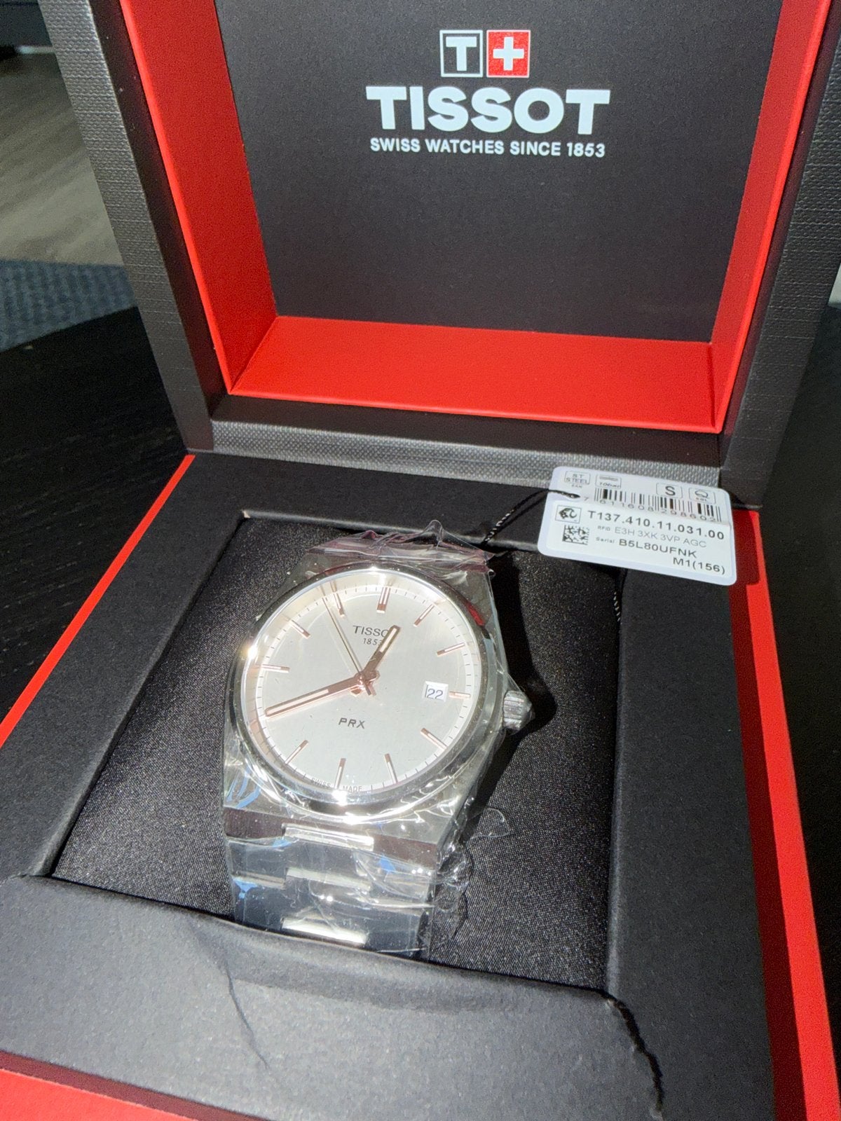 Tissot PRX Polshorloge - Nieuw in doos, Overige merken, Staal, Polshorloge, Nieuw