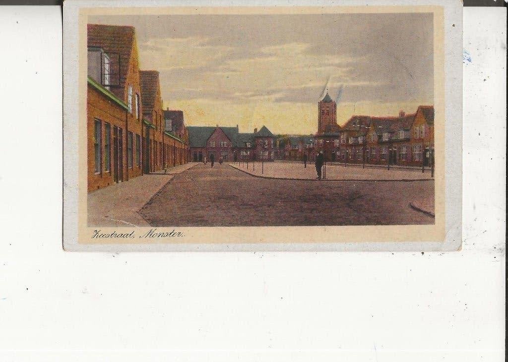 Monster Zeestraat met Kerktoren 8 mei 1922, Ophalen of Verzenden, 1920 tot 1940, Gelopen, Zuid-Holland