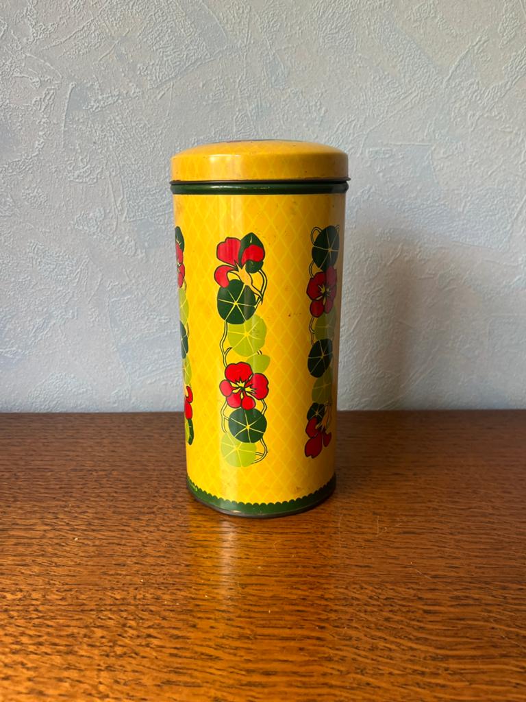 Verkade beschuitbus met een bloemmotief, Ophalen of Verzenden