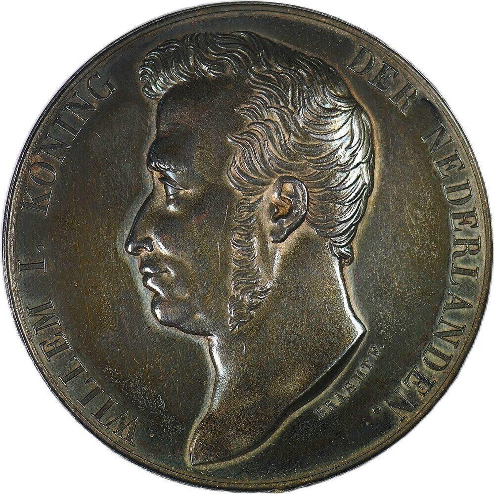 Penning Militaire Willems-Orde 1815 Willem I Braemt-  Zilver, Postzegels en Munten, Penningen en Medailles, Ophalen of Verzenden