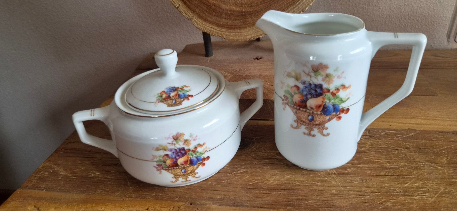 Oude suikerpot en melkkan, Antiek en Kunst, Antiek | Servies compleet, Ophalen of Verzenden