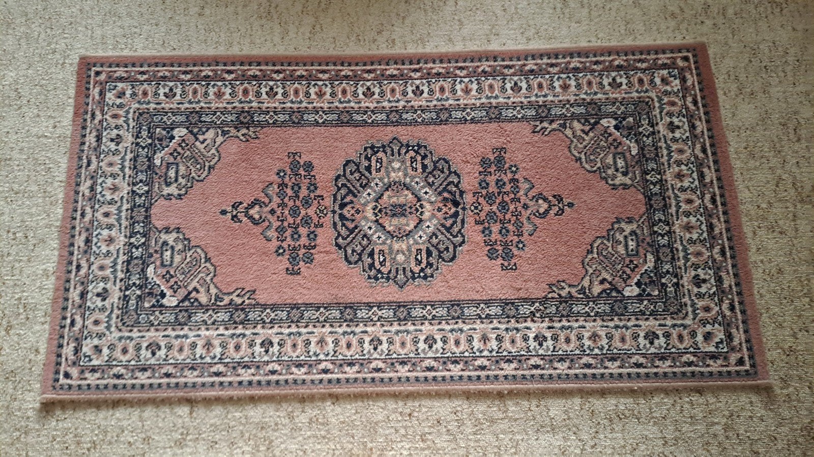 prachtig vintage tapijt roze, Ophalen of Verzenden