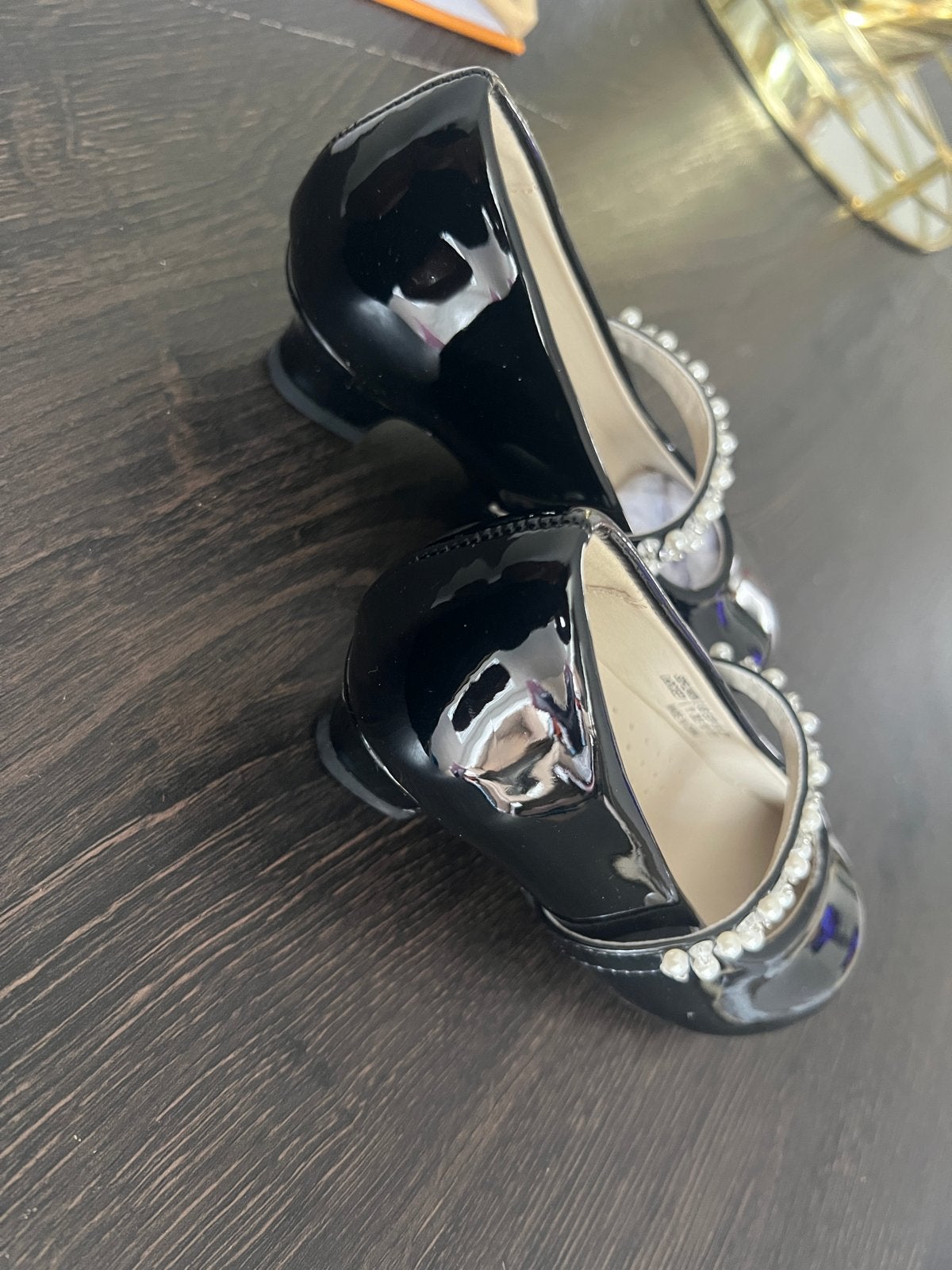Zwarte lak Mary Jane schoenen met parels - Dream Pairs, Ophalen of Verzenden, Nieuw, Meisje, Schoenen