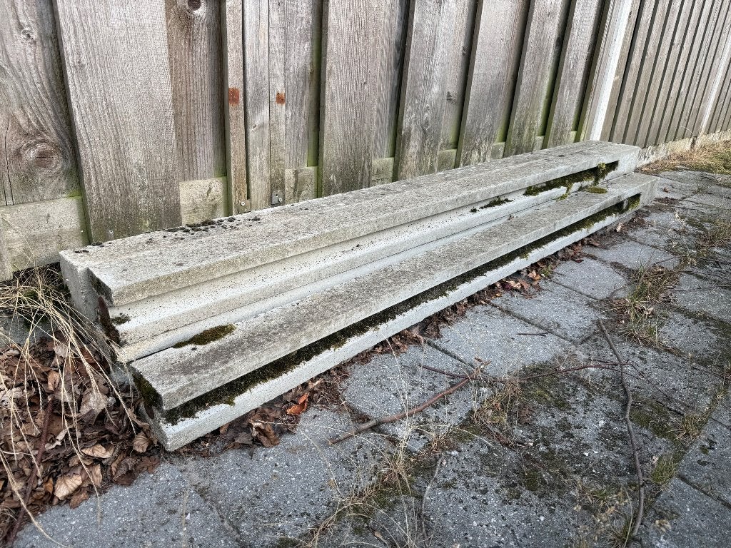Betonpalen, Ophalen, Gebruikt, Minder dan 180 cm, Palen